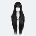 33 Inches Long Hair for Women Black Synthetic Hair