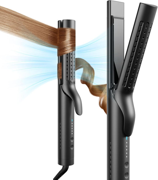 Airflow 2.0 Curling Iron Flat Iron - Hair Straightener and Curler 2 in 1