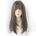 Long Cold Brown Hair Wig for Women