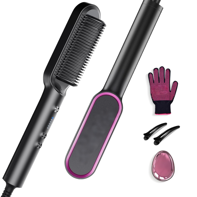Hair Straightener Comb Straightening Brush for Women